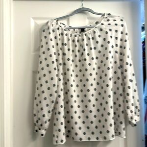 J. Crew long sleeve black and white top